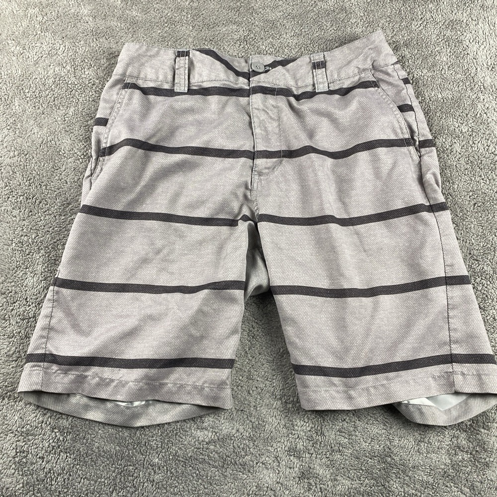 FreeWorld Hybrid‎ Casual Shorts Men's Size 32 Black and White Stripes